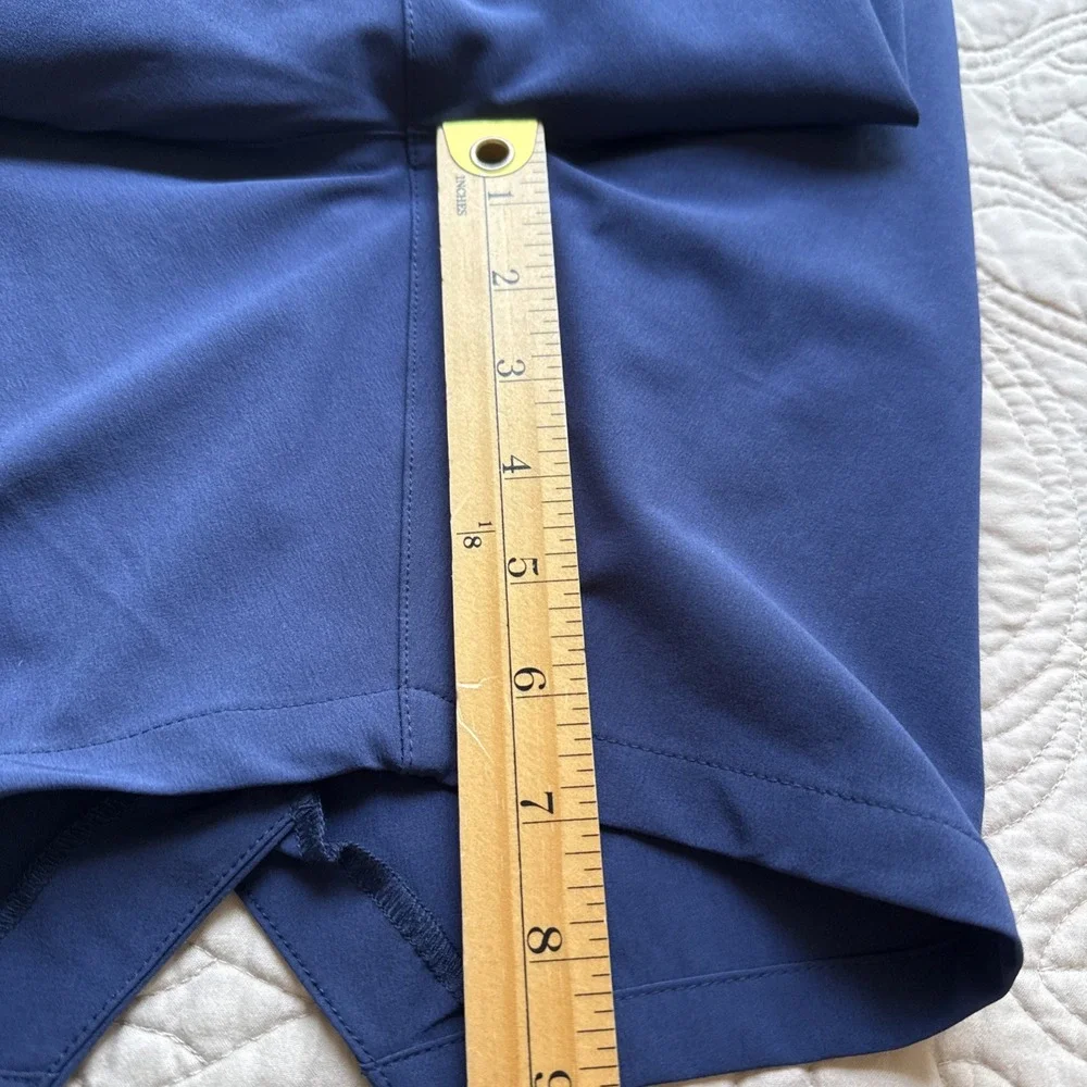 Nike Swim Contend Swim Trunks Men's Large Blue Lined Stretch Volley Shorts 7
